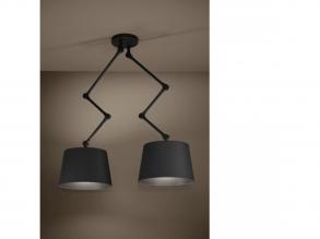 EGLO , 390113 , PISTUNIO , mennyezeti lámpa , E27 , 2X40W , IP20 , fekete