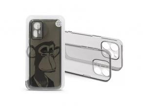 Haffner HF239137 Xiaomi Redmi Note 12S Gray Monkey átlátszó szilikon hátlap