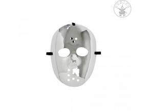 Hokis maszk ezüst színben