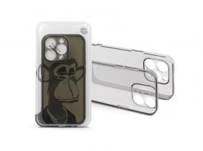 Haffner HF241765 Apple iPhone 14 Pro Max Gray Monkey átlátszó szilikon hátlap