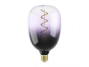 LED lámpa , égő , izzószálas hatás , filament , E27 , 4W , dimmelhető , meleg fehér , fekete-ibolya , EGLO , 110226