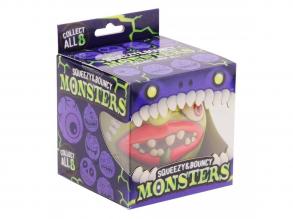 Szörnyarcú nyomógumi, 10 cm