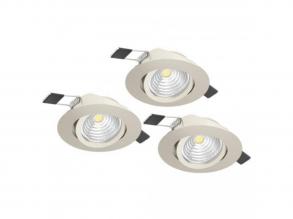 EGLO , 900746 , SALICETO , süllyesztett lámpa , 2700 K , LED , 3X6W , Yes , IP20