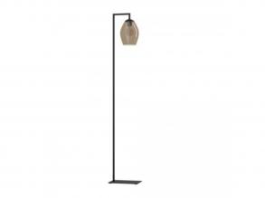 EGLO , 390255 , ESTANYS 1 , állólámpa , E27 , 1X40W , barna-átlátszó