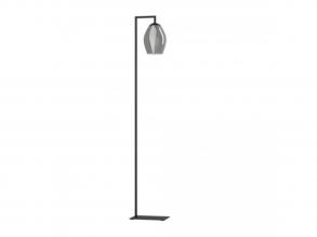 EGLO , 390256 , ESTANYS , állólámpa , E27 , 1X40W , fekete-átlátszó