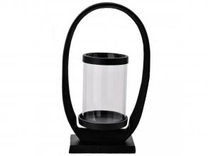 EGLO Living, 422054, CALONAGAS, Mécsestartó, Átlátszó Fekete