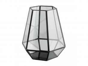 EGLO Living, 422119, AMBATOBE, Mécsestartó, Átlátszó Fekete