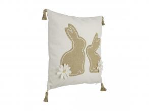 EGLO Living, 420097, CHEVERY, Díszpárna, Fehér, Barna