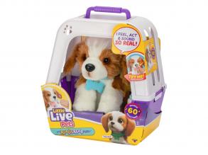 Little Live Pets: Az én igazi kiskutyám plüssállat ketrecben
