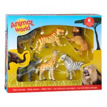 Állatkerti állatok díszdobozban, 6 darabos