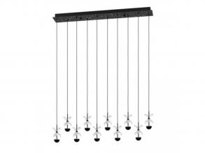 EGLO , 390278 , PIANOPOLI 2 , függesztett lámpa , 3000 K , LED , 10X2,3W , Yes , IP20 , átlátszó