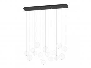EGLO , 390334 , ESPARDELLO , függesztett lámpa , 3000 K , LED , 8X5,4W , Yes , IP20 , átlátszó