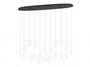 EGLO , 390344 , ESPARDELLO , függesztett lámpa , 3000 K , LED , 8X5,4W , Yes , IP20 , átlátszó