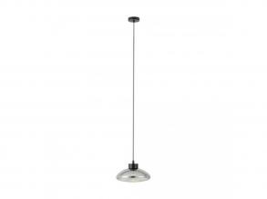EGLO , 390298 , SARNARRA , függesztett lámpa , 2700 K , LED , 1X5,4W , Yes , IP20 , áttetsző fekete, átlátszó