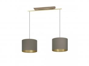 EGLO , 390336 , SANTANDRIA , függesztett lámpa , E27 , 2X40W , IP20 , cappuccino, réz