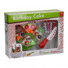 Vágható születésnapi torta kiegészítőkkel