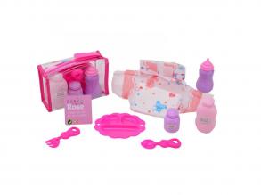 Baby Rose játékbaba kiegészítők táskában