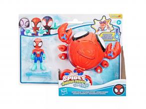 Spidey and His Amazing Friends: Waterwebs figurák és színváltós járművek - Spider Crab - Hasbro