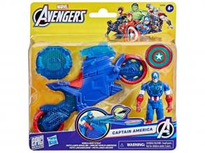 Marvel: Amerika kapitány motorral és pajzs kilövővel - Hasbro