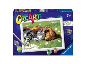 CreArt Festés számok szerint - Alvó macskák és kutyák