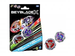 Beyblade X: Dupla csomag - Beat Tyranno 4-70Q & Knife Shinobi 4-80HN pörgettyű - Hasbro