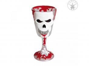 Horror pohár koponya díszítésű, 18 cm-es