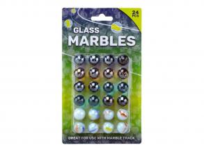 Üveggolyó szett - 24 db