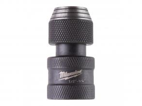 Milwaukee Shockwave Dugókulcs adapter 1/2' Négyszög - 1/4' Hex - 1db