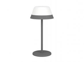 LED lámpa , asztali , hordozható , szürke , lekerekített , érintő kapcsoló , dimmelhető , 2in1 , RGB+WW, IP54 , EGLO , MEGGIANO