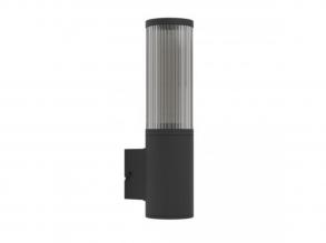 EGLO , 901033 , SALLE , fali lámpa , E27 , 1X15W , IP54 , fekete-átlátszó