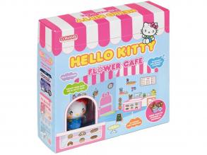 Hello Kitty Flower Café figura matricázható házzal - Comansi