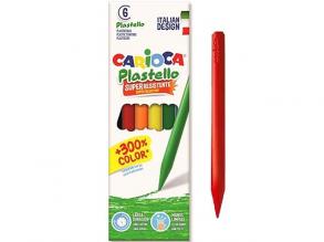 Carioca: Plastello zsírkréta szett tartós színekkel 6db-os