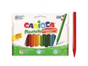 Carioca: Plastello zsírkréta szett tartós színekkel 24db-os