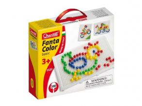 Fanta Color, 100 db-os tüskés kirakó játék, 10 mm-es tüskékkel - Quercetti