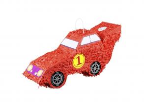 Pinata versenyautó, piros