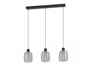 EGLO , 901121 , MOLOCHIO-Z , függesztett lámpa , 2700 K 6500 K , LED , 3X3,7W , Yes , IP20 , fekete-átlátszó