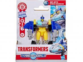 Transformers Cyberworld: Sky-Byte  Cyber Changers figura 10cm - Hasbro
