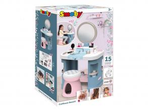 Smoby My Beauty sminkasztal kiegészítőkkel és székkel, 15 darabos.