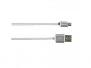 SKROSS Steel Line USB kábel, töltő, szinkron (microUSB) 1m