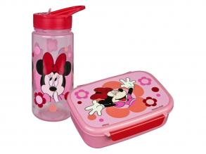 Minnie egér uzsonnásdoboz és ivópohár szett