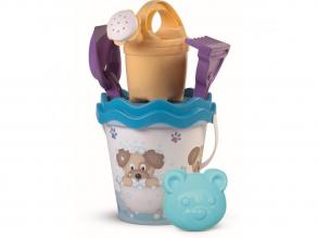 Kutyás homokozó vödörkészlet, 7 részes, 32 cm