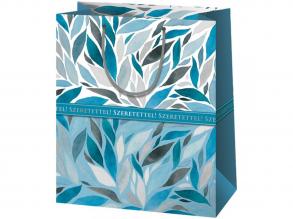 Cardex: Kék Szeretettel! feliratú óriás méretű ajándéktáska 33x15x44cm