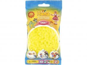 Hama gyöngyök neon sárga színű 1000 db-os