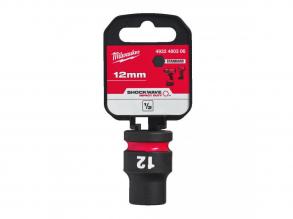 Milwaukee 1/2' Dugókulcsbetét hatlapú, gépi, rövid 12 mm - 1 db