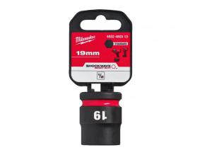 Milwaukee 1/2' Dugókulcsbetét hatlapú, gépi, rövid 19 mm - 1 db