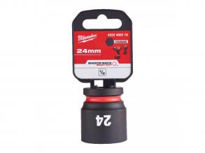 Milwaukee 1/2' Dugókulcsbetét hatlapú, gépi, rövid 24 mm - 1 db