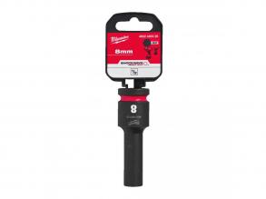 Milwaukee 1/2' Dugókulcs hatlapú 78 mm gépi, hosszú, 8 mm 1 db