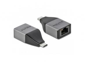 Delock 64118 USB Type-C apa > Gigabit LAN anya kompakt adapter