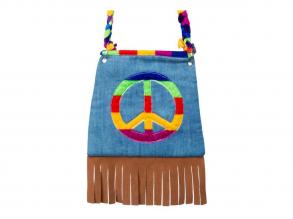 Hippie Peace válltáska, 19x19 cm