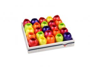 PRASENT AMERICA pasztell színekben díszkötöző szalag 20mx5mm, tojás alakú, polipropilén, vegyes színekben